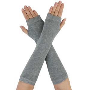 Allegra K Classic Fashion Stretch Fingerless Arm Warmmer Oversleeve - 1 of 4