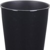 HomeRoots 5" Black Recycled Plastic Indoor Outdoor Round Pot Planter - 3 of 3