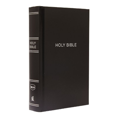 Nkjv, Pew Bible, Large Print, Hardcover, Black, Red Letter Edition - By ...