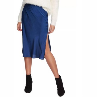 Women's Charmeuse Satin Midi Skirt - 1.STATE