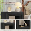 Wooden Square Side Table/End Table Storage Nightstand for Bedroom and Living Room 25.6"H*23.62"L*15.75"D - 3 of 4