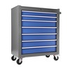 Vynxaria 7-Drawer Rolling Tool Cart - Lockable Tool Storage Organizer on Wheels for Garage & Mechanics - 3 of 4
