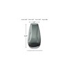 Signature Design by Ashley Beamund Teal Blue Glass Decorative Vase Set of 2 - Medium 9" Indoor/Outdoor Fluted Accent Pieces - 4 of 4
