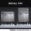 Aluminum Framed Rounded Rectangle Bathroom Wall Mirror,Vanity Mirror - 3 of 4