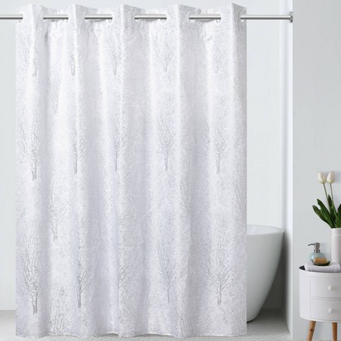 Branch Shower Curtain With Fabric Liner, Can You Use Fabric Shower Curtain Without Liner