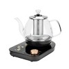 Professional multi-functional glass teapot | 800ml fast heating, cooking and brewing integrated electric kettle with stainless steel filter - 2 of 4