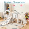JUJABU 12-in-1 Toddler Playset – Indoor/Outdoor Swing, Slide, Climber, Basketball Hoop, Ages 1-3, Home Playground - 2 of 4
