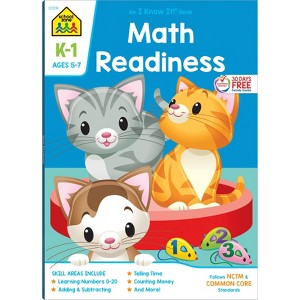 School Zone Math Readiness Grades K-1 Workbook - (Paperback) - 1 of 4