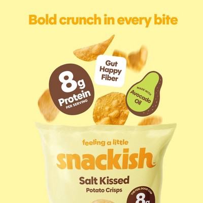 Snackish Salt Kissed 8g Protein Potato Chips - 1.1oz