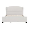 Merax Wingback Linen Upholstered Platform Bed - 4 of 4
