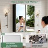 Bathroom Medicine Cabinet with Beveled Mirror, Recessed or Wall Mount, Adjustable Tempered Glass Shelves - 4 of 4