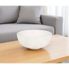 HomeRoots 10" White Marble Round Centerpiece Bowl - 2 of 4