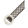 INSPIRE CHIC Womens Braided Woven Hollow Out 1.6" Width Wide Pearl Buckle Bohemian Waist Belts 1Pc - 2 of 4