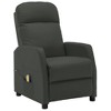 vidaXL Massage Recliner Anthracite Faux Leather - 2 of 4