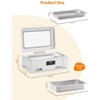 GustoWave 9 Qt Stainless Steel Electric Chafing Dish Buffet Server, 400W Food Warmer with Touch Screen Control & Visual Lid - 2 of 4