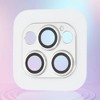 Unique Bargains Cell Phone Camera Cover 5H Glossy Camera Protector for IPhone12 Pro Glass Silver Tone 1Pcs - 4 of 4