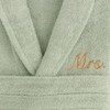 Linum Home Textiles 100% Turkish Cotton Embroidered ''Mrs.'' Terry Bathrobe - 3 of 3