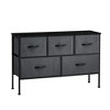 Dresser for Bedroom with 5 Drawers, Wide Chest of Drawers, Fabric Dresser, Storage Organizer Unit with Fabric Bins for Closet, Living Room, Hallway - 4 of 4