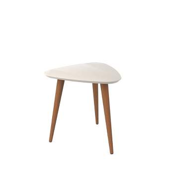 Triangle Utopia High End Table Off White - Manhattan Comfort