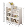 Zevemomo 4 Tier Kids Bookshelf and Toy Storage, Wooden Children Bookshelf, Toy Storage with Bookshelf for Playroom, Classroom, Bedroom, Library,White - 4 of 4