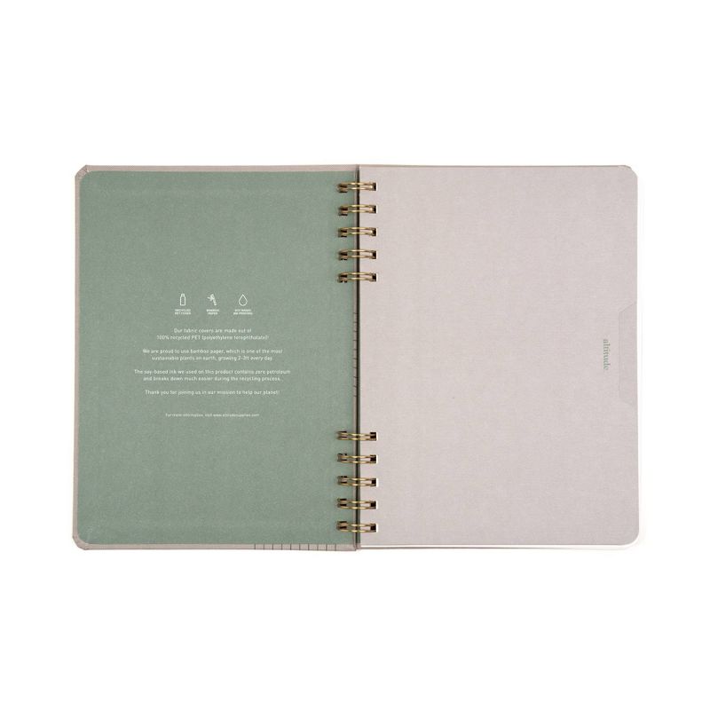 Altitude 160pg Ruled Journal 8.5&#34;x6.25&#34; Split Wire Warm Gray, 4 of 10