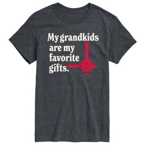 Men's - Instant Message - Grandkids Favorite Gift Short Sleeve Graphic T-Shirt - 1 of 4
