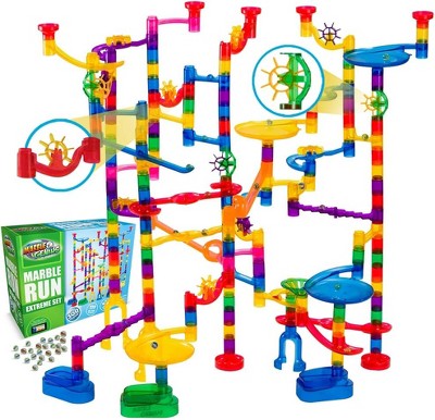 Marble Genius Glow Marble Run Starter Set - 115 Complete Pieces : Target