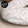 Sweet Jojo Designs Girl Support Nursing Pillow Cover (Pillow Not Included) Botanical Pink and White - 3 of 4