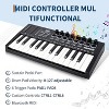 25-Key MIDI Keyboard MIDI Controller with DAW Integration, ABS Keyboard, 8 Drum Pads, 8 Knobs, Perfect for Music Production - 3 of 4