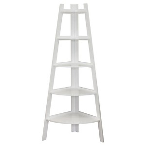 63" x 26.5" Five-Tier Pyramid Corner Ladder Shelf - Danya B. - 1 of 3