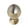 Cambridge Silversmiths Set of 4 18oz Stainless Steel Wine Glasses Gold: Gold Metal Wine Goblets, Dishwasher-Safe Drinkware - 3 of 3
