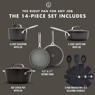 GreenPan GP5 Cocoa Aluminum Nonstick 15-Piece Cookware Set