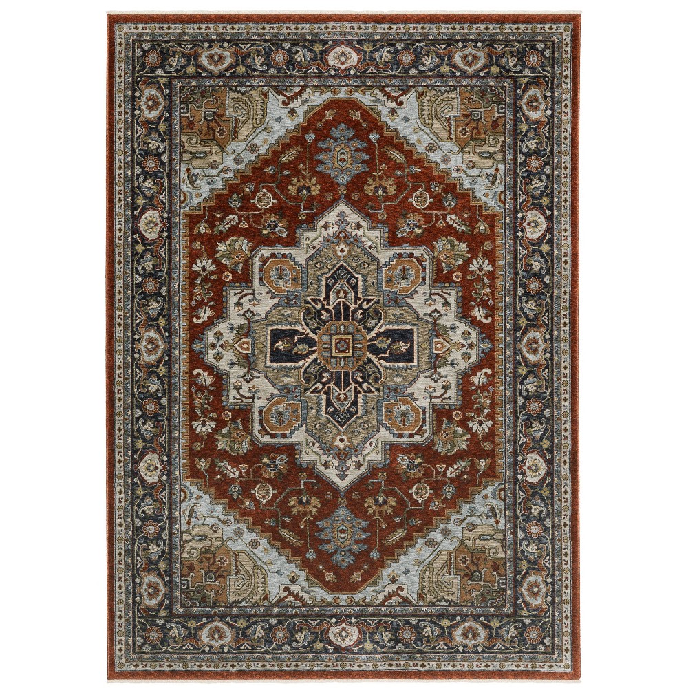 Photos - Area Rug 7'10"x10'10" Arya Persian Medallion Indoor  Red/Blue - Captiv8e De