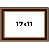 PosterPalooza | Weathered Gold Picture Frame - UV Acrylic, Backing Board, Hanging Hardware Included - 2 of 4