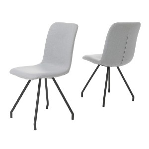 Bryson Dining Chair - Light Gray (Set of 2) - Christopher Knight Home