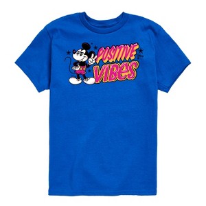 Boys' - Disney - Positive Vibes Short Sleeve Graphic T-Shirt - 1 of 4