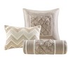 Lyngins 7-Piece Queen Comforter Set, Tufted Design Bedding Set, Quilt Bedding Set with Shams, Pillows & Bed Skirt, Hypoallergenic - 3 of 4