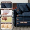 DOMETOUR Modular Sectional Sofa, Oversized Deep Seat L Shaped Couch Set for Living Room, 3-Seater Chenille Cloud Couches with Movable Ottoman - 4 of 4