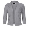Women’s 3/4 Sleeve Cropped Cardigan Sweaters Open Front Knit Short Bolero Shrugs - 2 of 4
