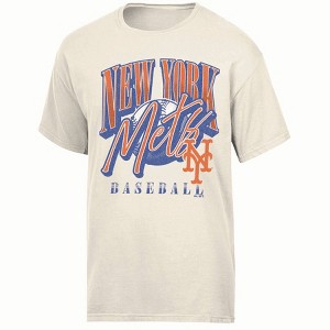MLB New York Mets Women's Parchment Comfort Wash T-Shirt - XXL