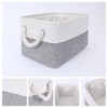 Unique Bargains Fabric Collapsible Sturdy Spacious Storage Bins 3 Pcs - 2 of 4
