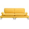 TiramisuBest 83" Modern Sofa Couches for Living Room, 3 Seater Sofa with Detachable Cover & double cushioning,Beige - 4 of 4
