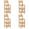 Outdoor Bar Set Natural Acacia Solid Acacia wood Medium Strong vidaXL - 4 of 4