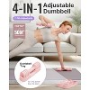 4-in-1 Adjustable Dumbbell Set , 2-5 lbs Compact Hand Weights for Women, Ideal Light Free Weights for Home Gym - 2 of 4