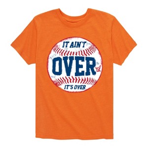 Boys' - Instant Message - It Ain't Over Baseball Short Sleeve Graphic T-Shirt - 1 of 4