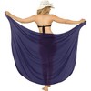 LA LEELA Sarong Coverups for Women Chiffon Swim Cover Up Long Women's Beachwear Pool Beach Wraps Skirt Bikini Cover-ups - 2 of 4