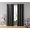HLC.ME Lopez Velvet Premium Soft Light Filtering Back Tab Rod Pocket Window Treatment Curtain Panels - Set of 2 - 2 of 4