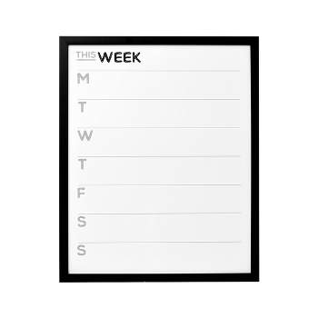 Creekview Home Emporium 17.3 x 26in Acrylic Dry Erase Calendar and Chalk  Markers