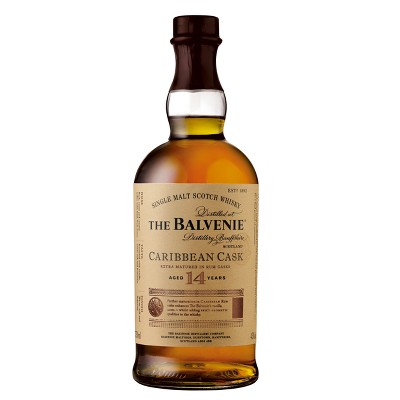 Balvenie 14yr Caribbean Cask Single Malt Scotch Whisky - 750ml Bottle