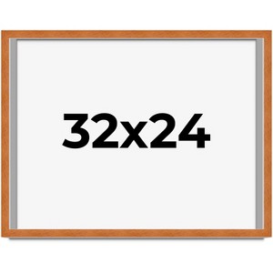 PosterPalooza | Modernist Brown Picture Frame - UV Acrylic, Backing Board, Hanging Hardware Included - 1 of 4